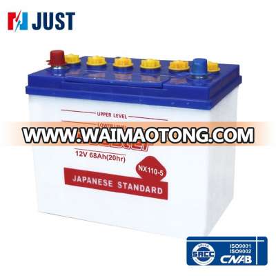 Good quality 12v car lead acid battery in korea